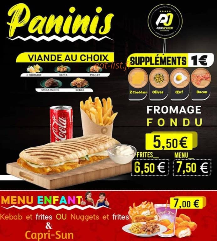 Palm D'orient — carte page 3