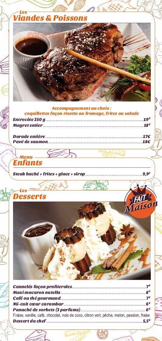 Pâte et Compagnie — carte page 4