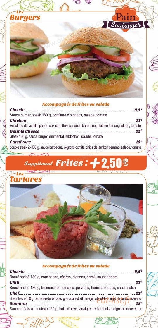Pâte et Compagnie — carte page 3