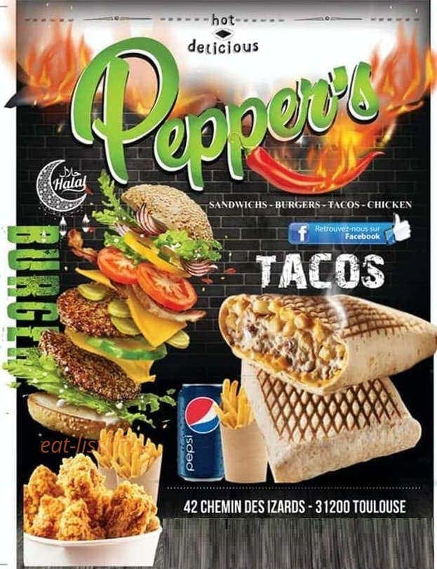 Pepper's — carte page 1