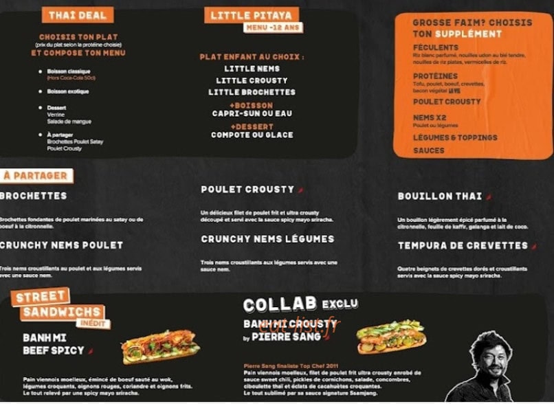 Pitaya — carte page 2