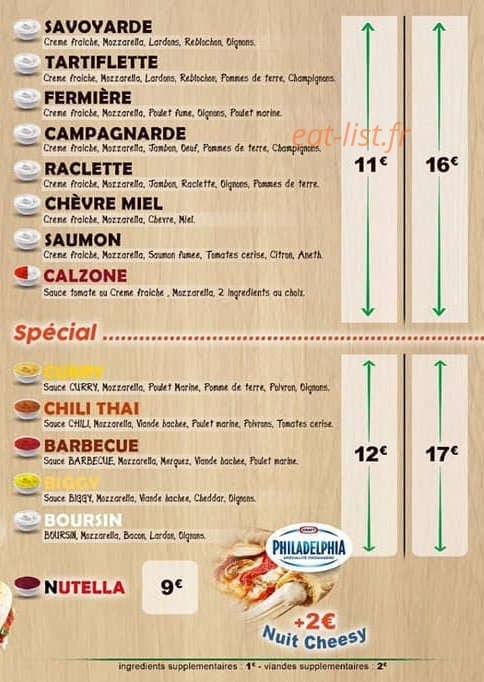 Pizza 2 Nuit — carte page 3