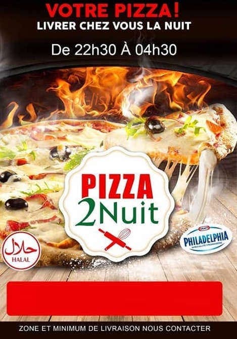 Pizza 2 Nuit — carte page 1