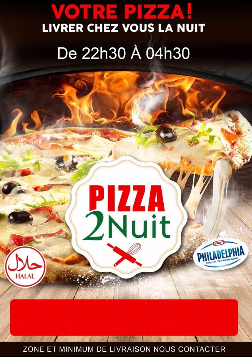 Pizza 2 nuit — carte page 1
