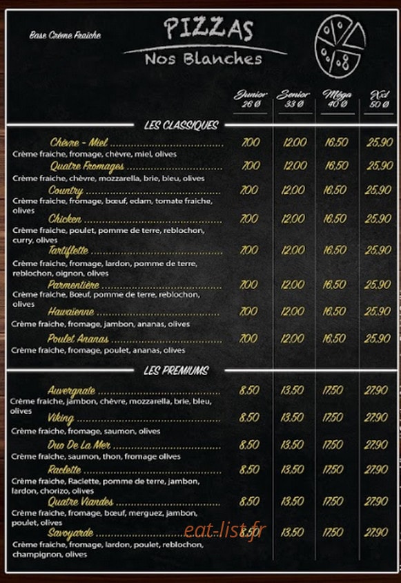 Pizza Avenue — carte page 2