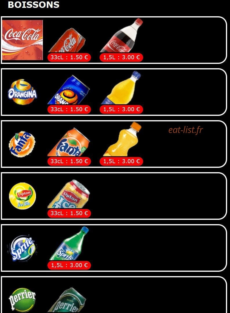 Pizza Cap — carte page 6