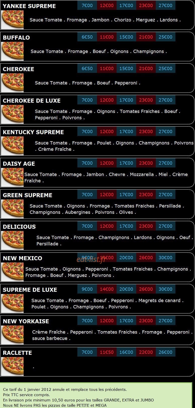 Pizza Cap — carte page 3