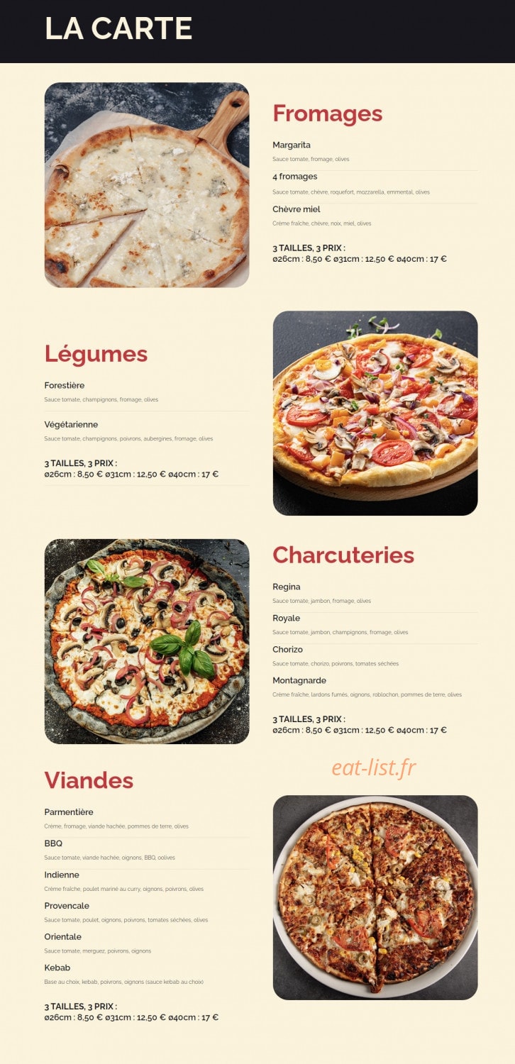 Pizza di mama — carte page 1