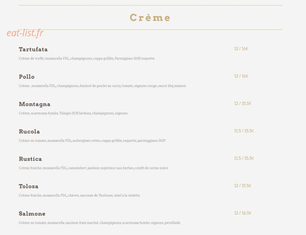 Pizza Felix — carte page 2