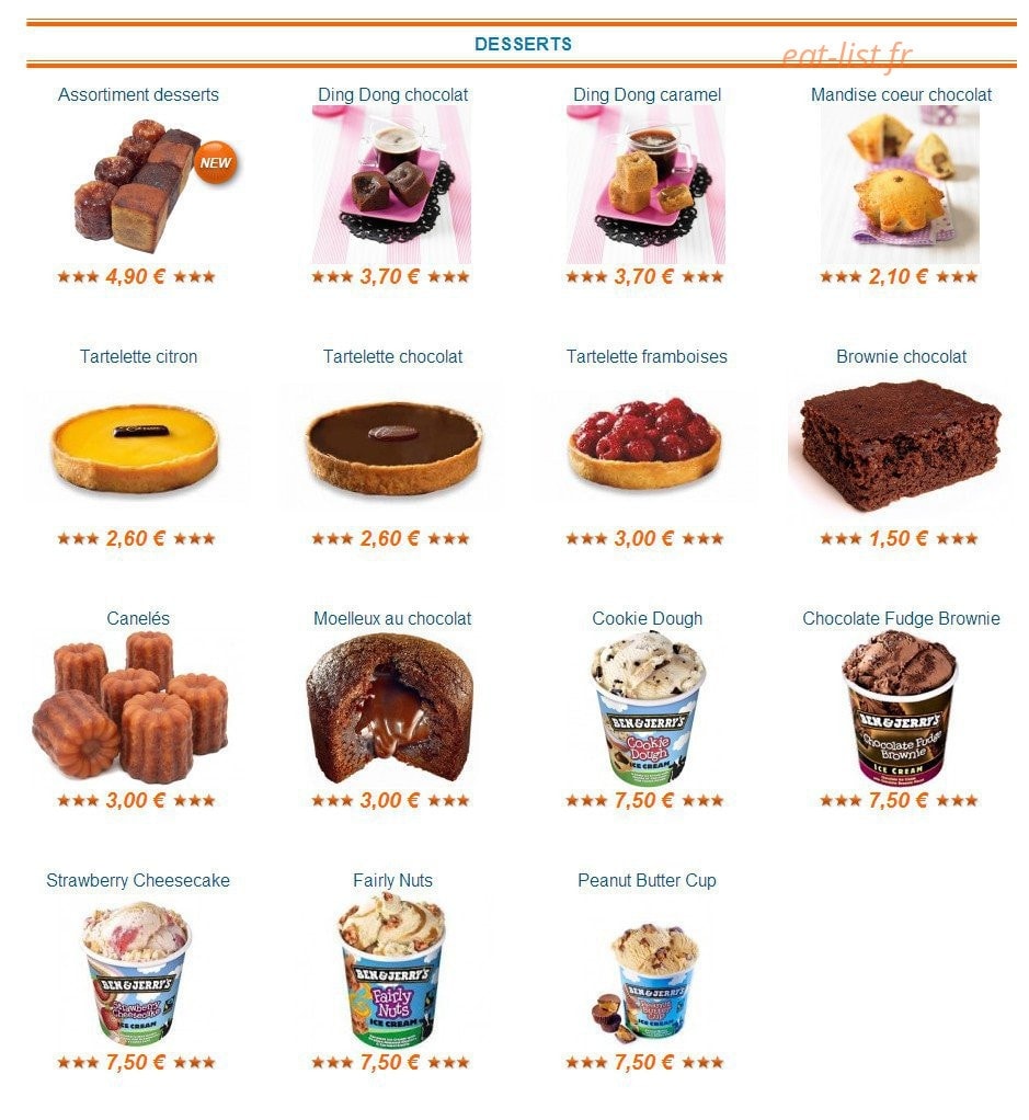 Pizza Pas Cher — carte page 4