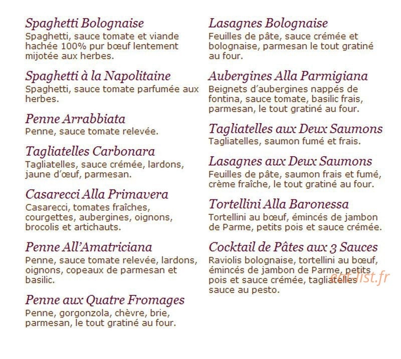 Pizza Pino — carte page 3