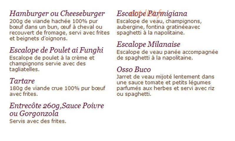 Pizza Pino — carte page 4