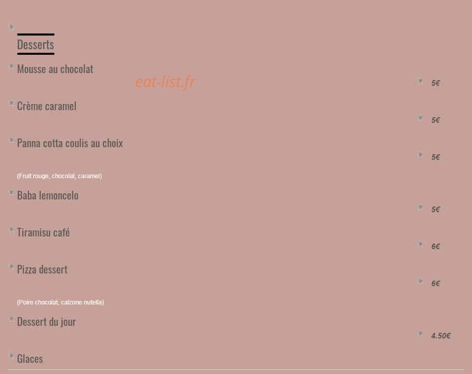 Pizza Zio — carte page 8