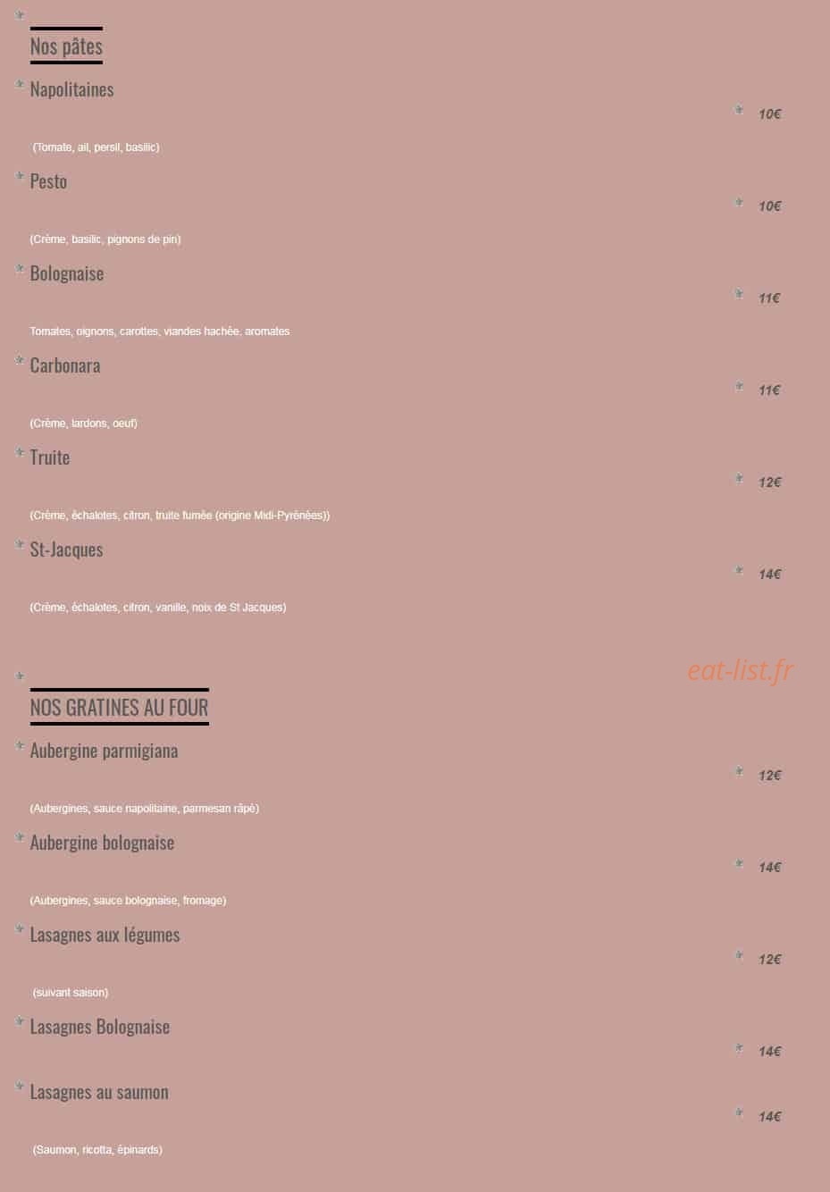 Pizza Zio — carte page 3