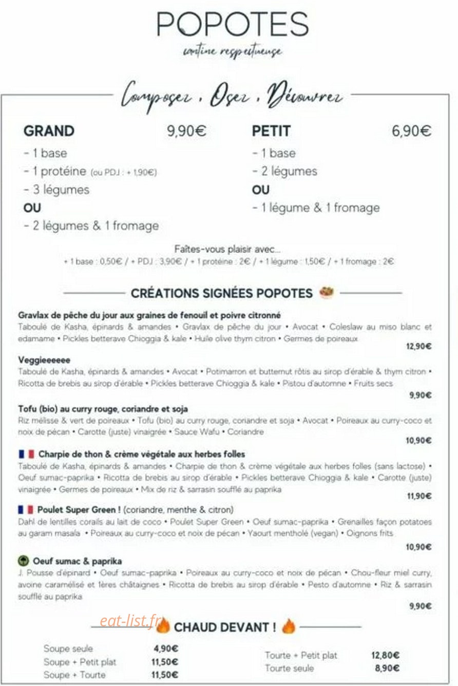 Popotes — carte page 1