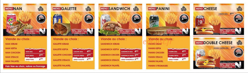 Populaire Kebab — carte page 2