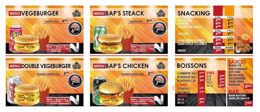 Populaire Kebab — carte page 3