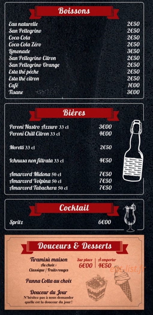 Prosciutteria — carte page 5