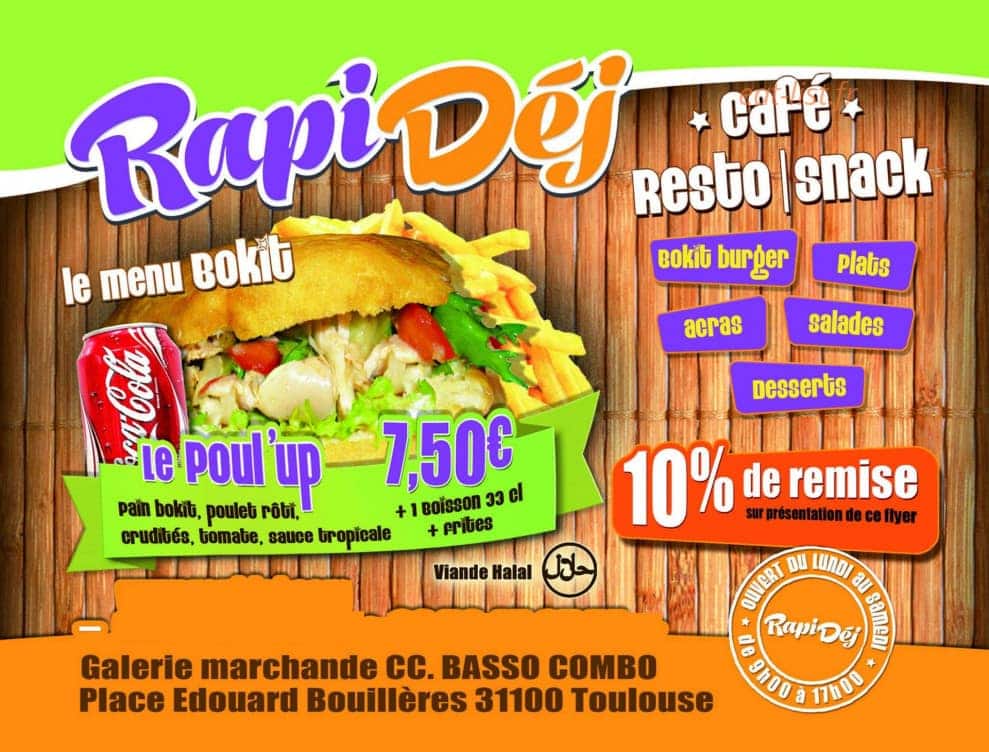 RapiDèj — carte page 1
