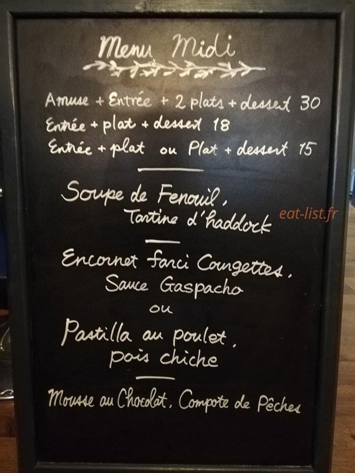 Restaurant HITO — carte page 1