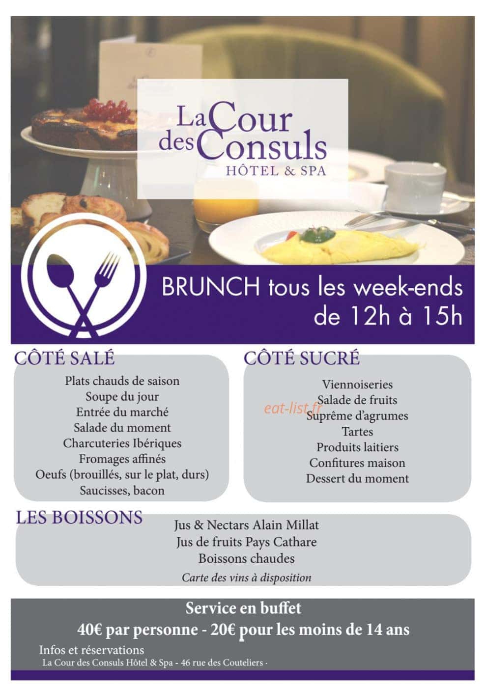 Restaurant Le Cénacle — carte page 6