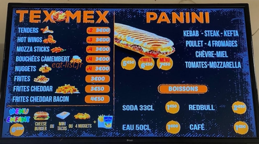 Route 66 Tacos — carte page 3