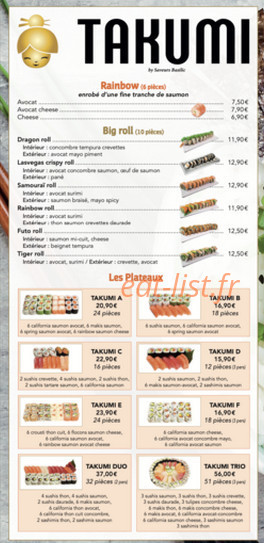 Saveurs Basilic — carte page 8
