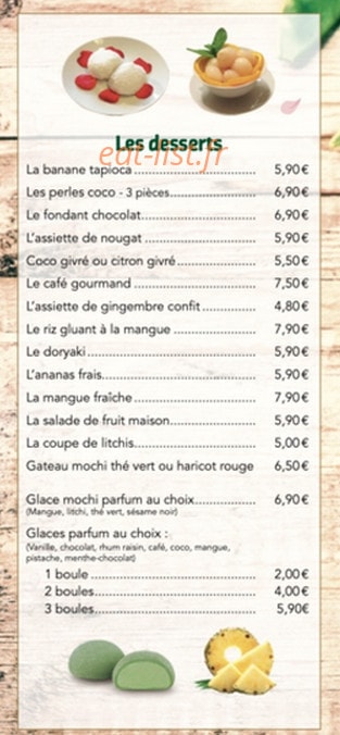 Saveurs Basilic — carte page 6