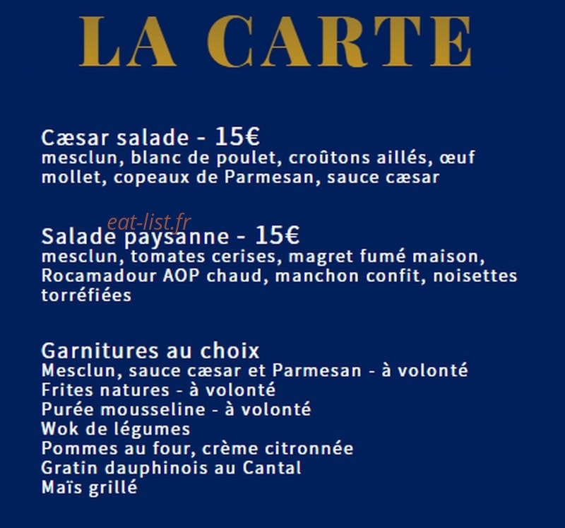 Smoky Bar — carte page 2