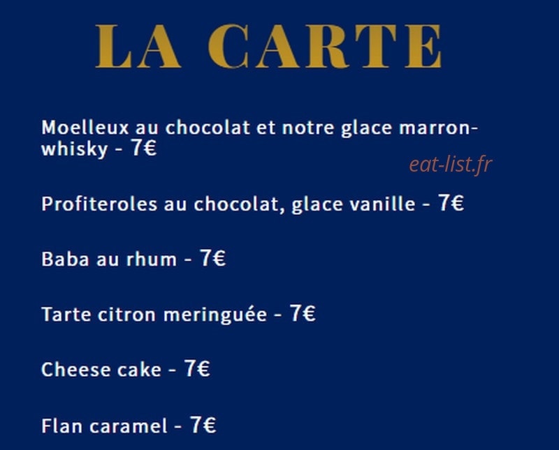 Smoky Bar — carte page 7