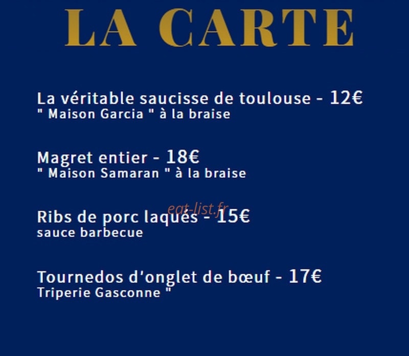 Smoky Bar — carte page 3
