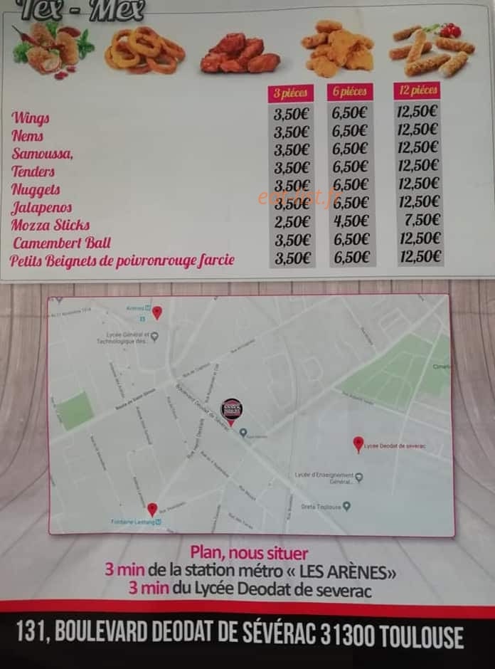 Snack House — carte page 4