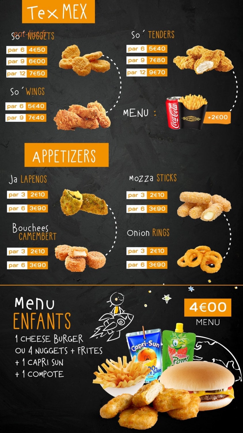 So'food — carte page 6