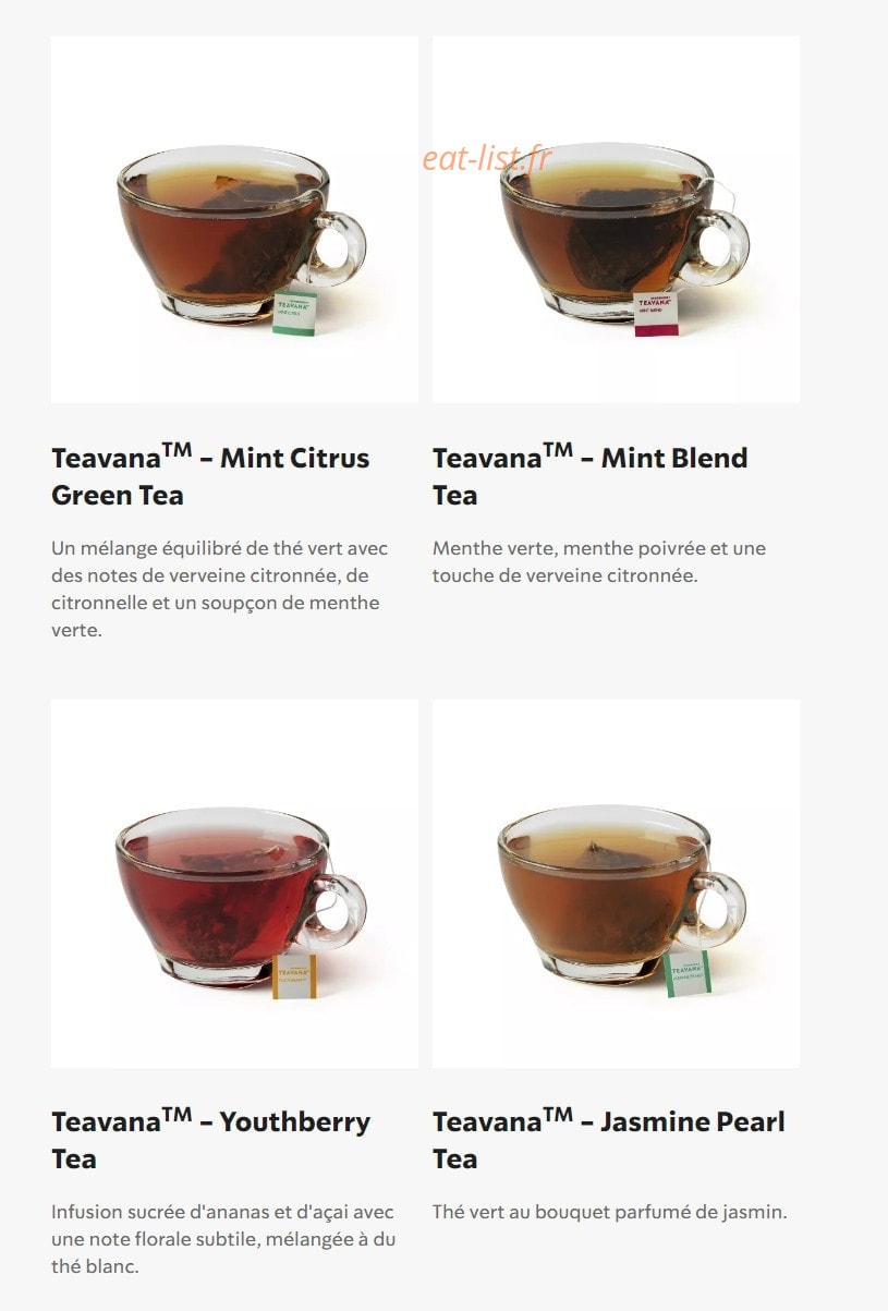 Starbucks Coffee — carte page 30
