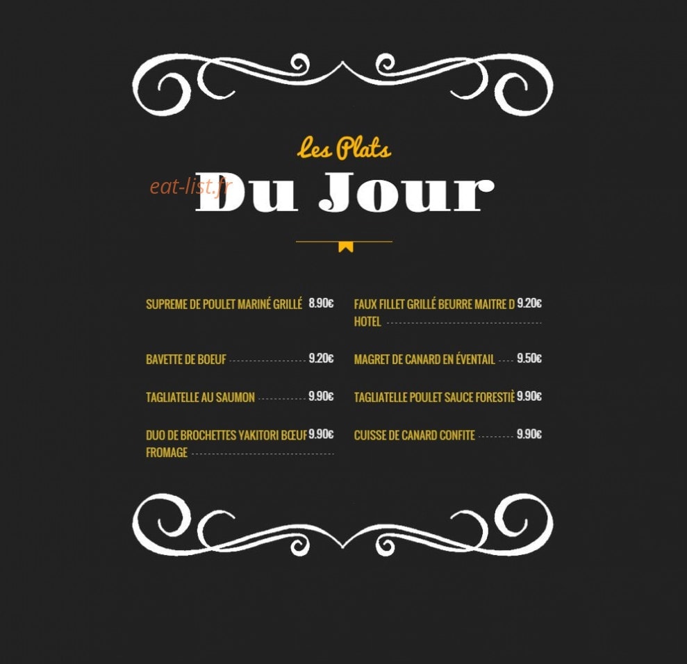 Steak House — carte page 4