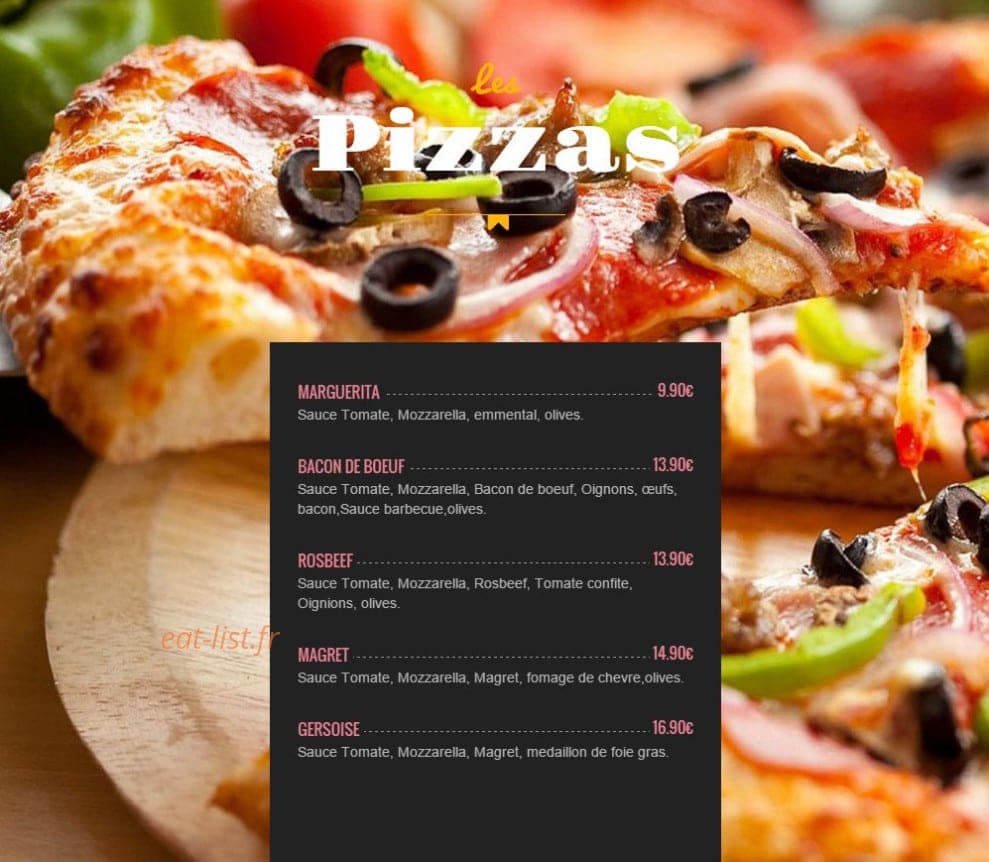 Steak House — carte page 5
