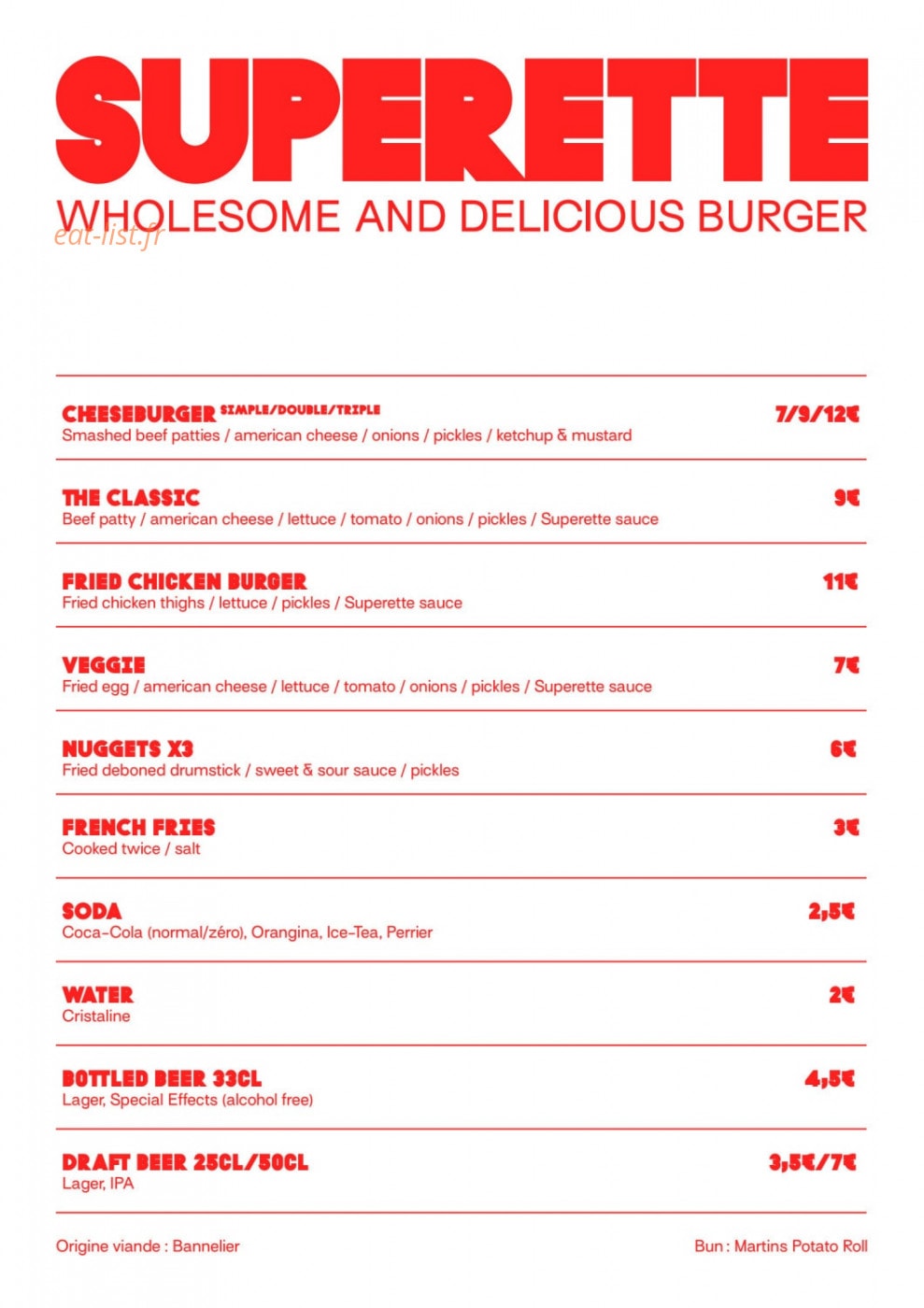 Superette — carte page 1
