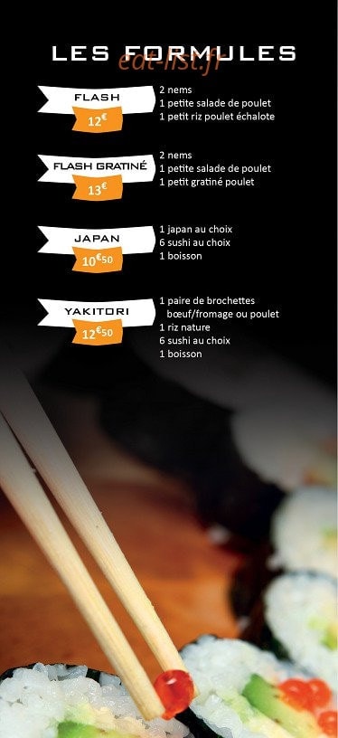 Carte et menu de Sushi Avenue à Toulouse — formules
