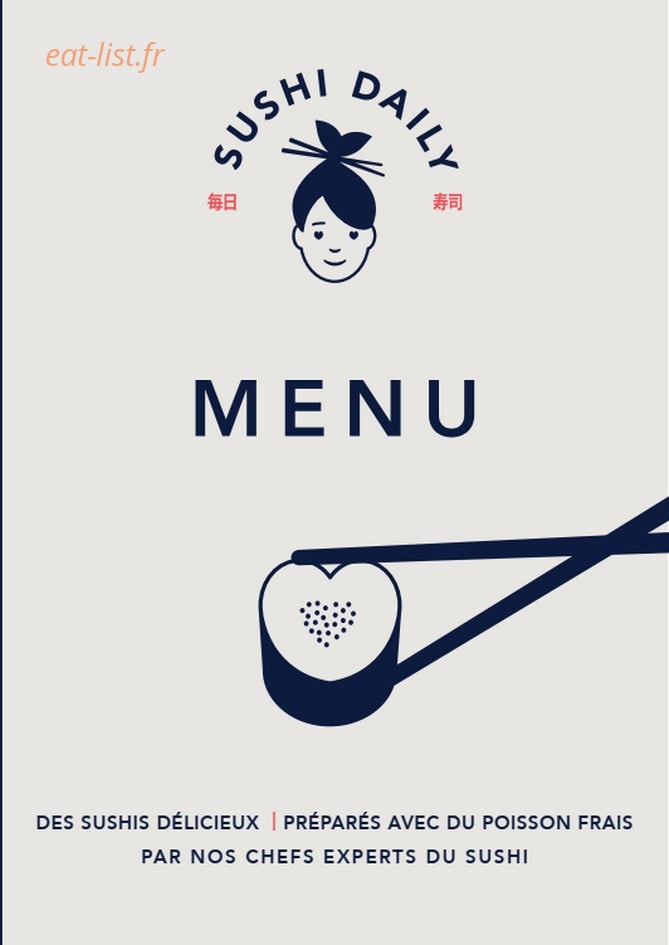 Carte et menu Sushi Daily Toulouse