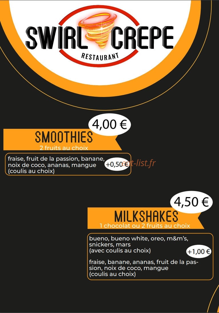 Swirl Crepe — carte page 2