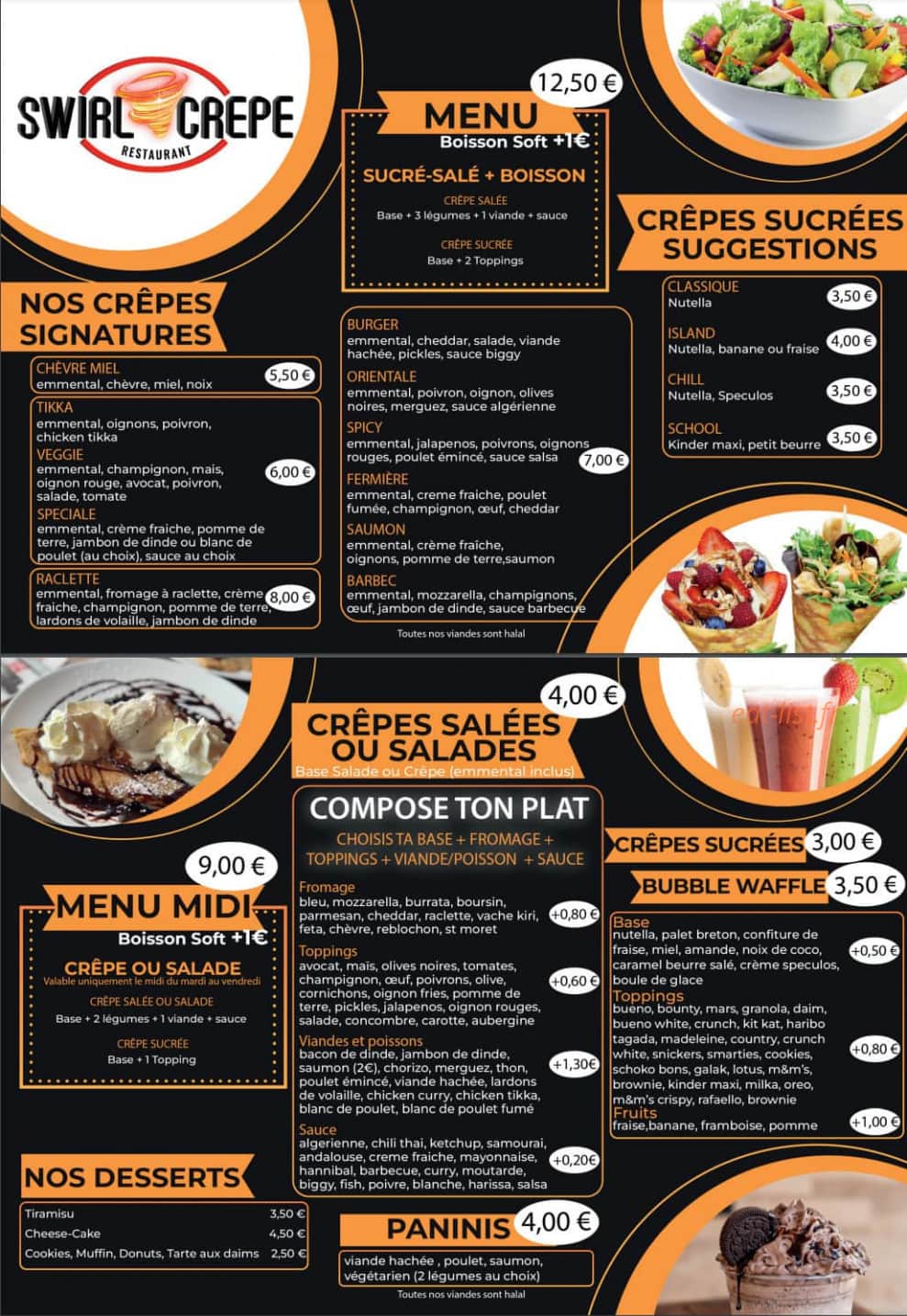 Swirl Crepe — carte page 1