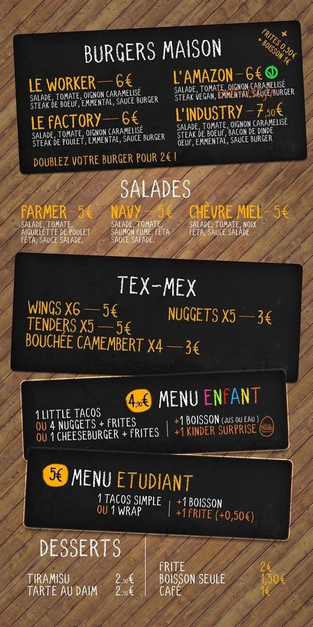 Tacos Industry — carte page 3