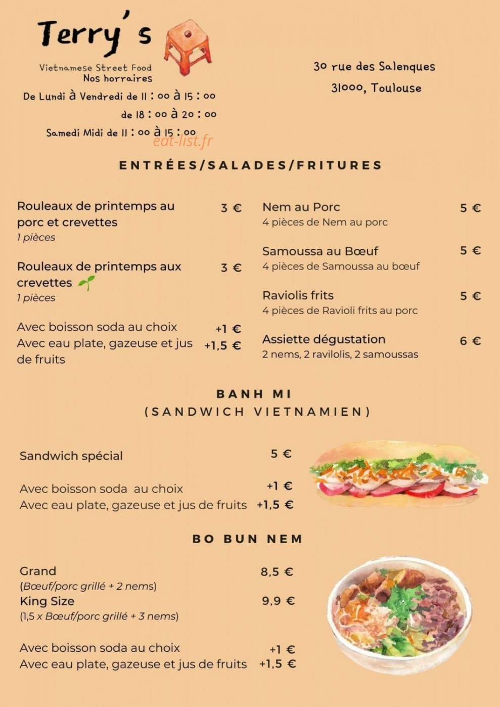 Terry's — carte page 1