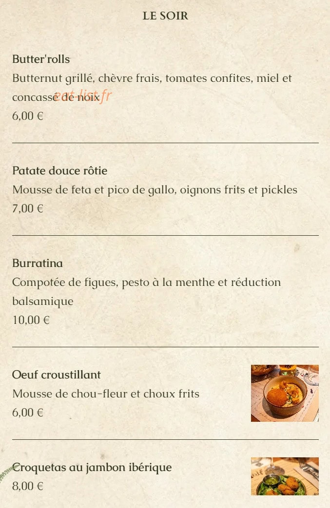 The Botanist Pub — carte page 7