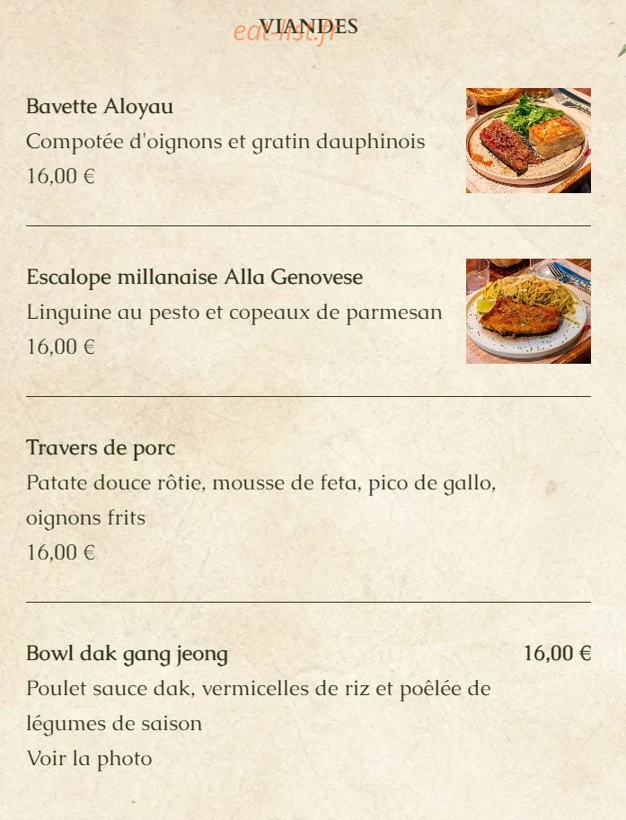 The Botanist Pub — carte page 4
