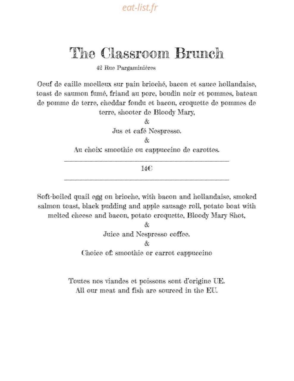 The Classroom — carte page 3