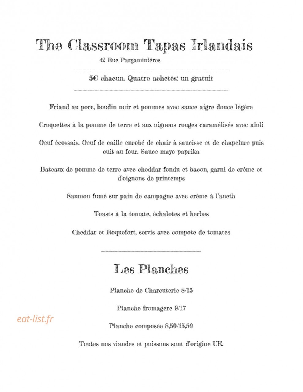 The Classroom — carte page 2