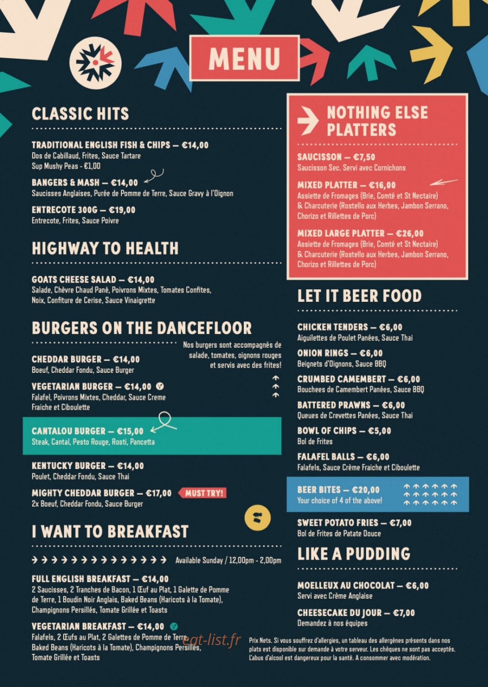 The Danu — carte page 1