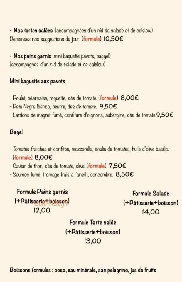 The Flower's Café — carte page 5