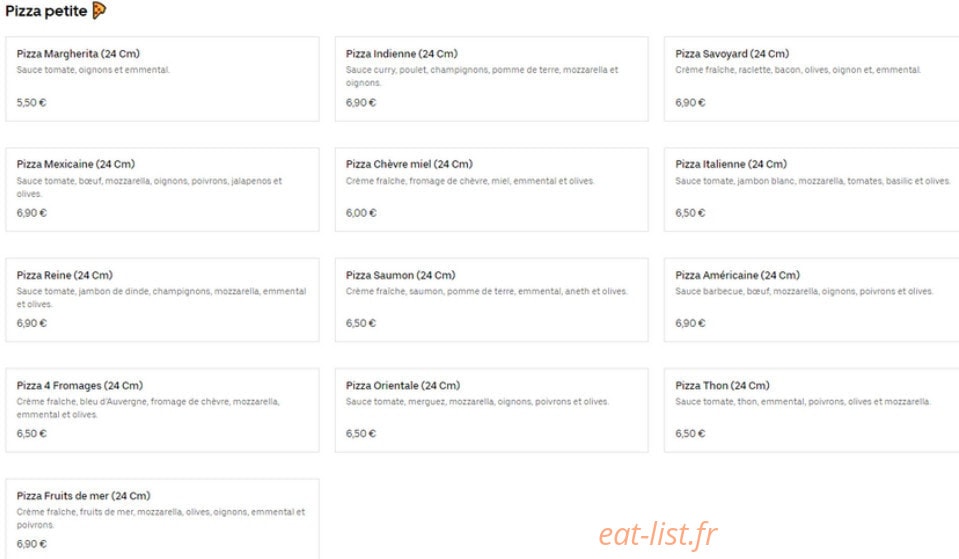 Top Notch — carte page 3